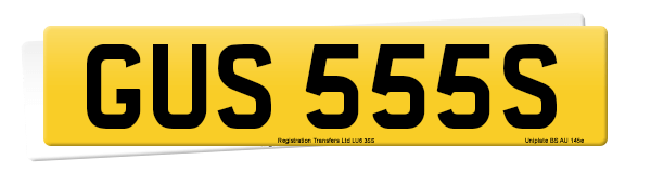 Registration number GUS 555S